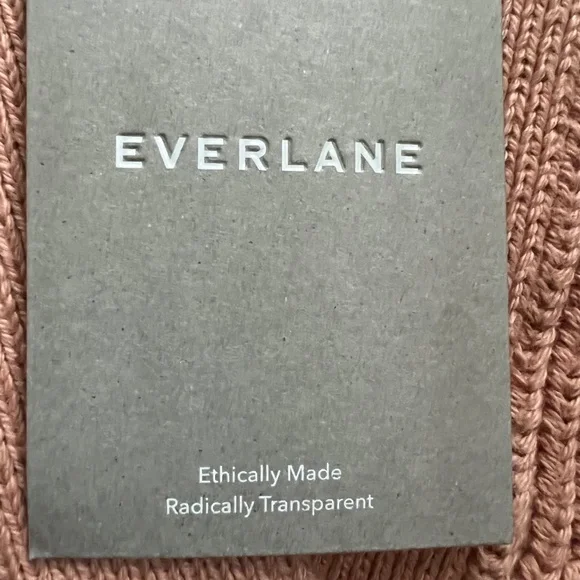 Everlane Blush Pink /terracotta /clay 100% organic cotton, NWT women’s size XS - Picture 4 of 6